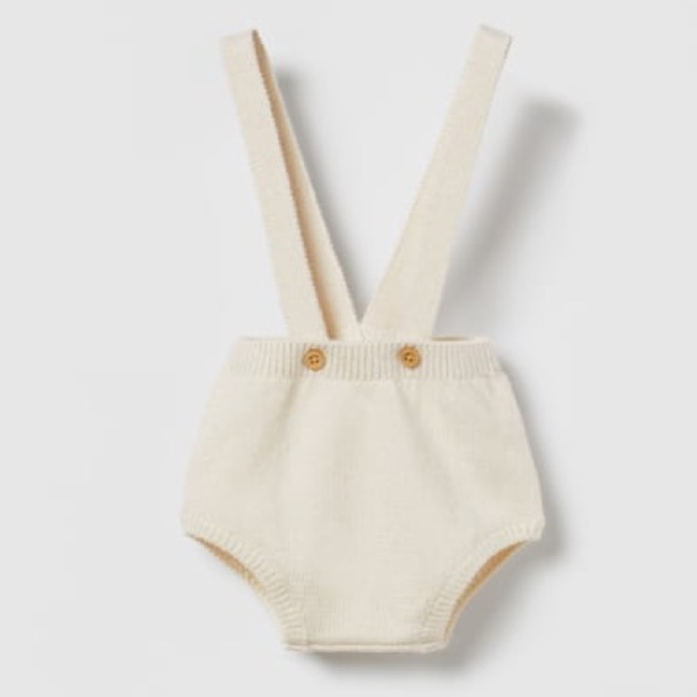 Baby Knit bottoms with Straps